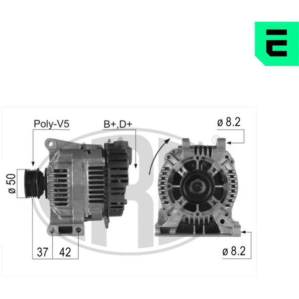 Generator 14V 90A Era oem Oem 210233 ERA OEM