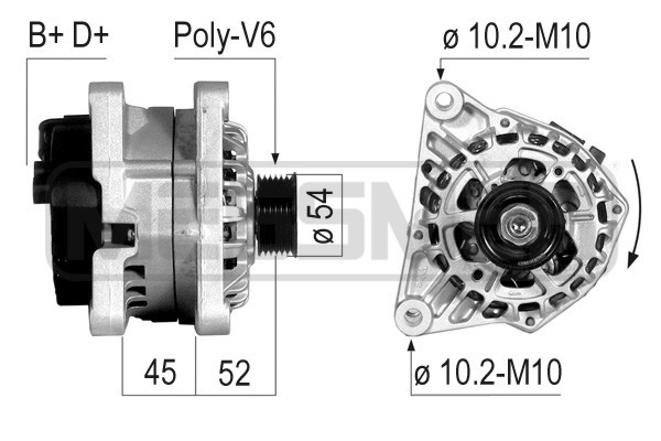 Generator 14V 70A
