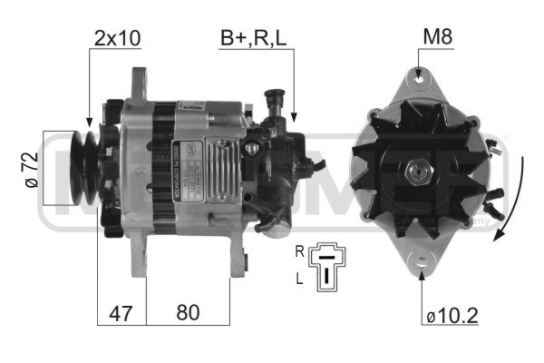 Generator 14V 60A