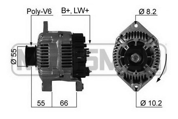Generator 14V 80A
