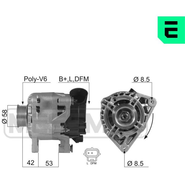 Generator 14V 80A Era oem Oem 210270 ERA OEM