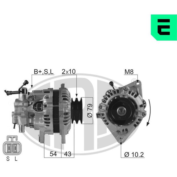 Generator 14V 65A Era oem Oem 210274 ERA OEM