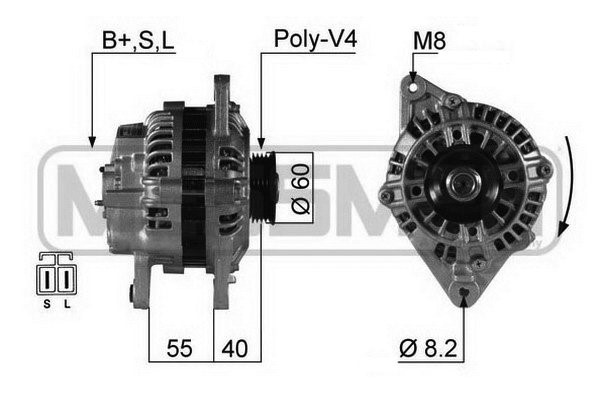 Generator 14V 75A