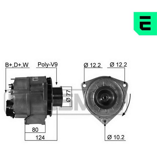 Generator 28V 100A Era oem Oem 210302 ERA OEM