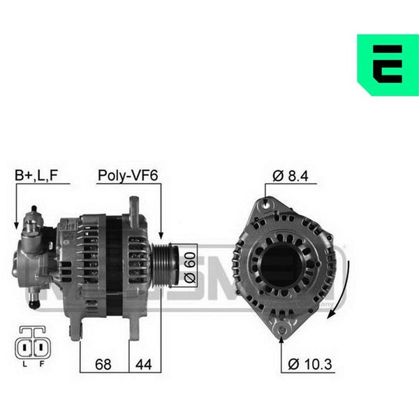 Generator 14V 100A Era oem Oem 210322 ERA OEM