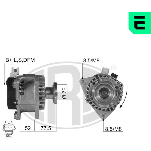 Generator 14V 105A Era oem Oem 210330 ERA OEM
