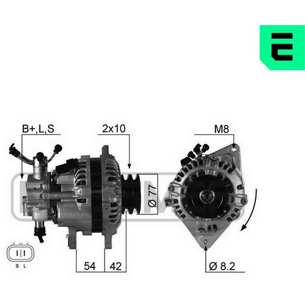 Generator 14V 90A Era oem Oem 210332 ERA OEM