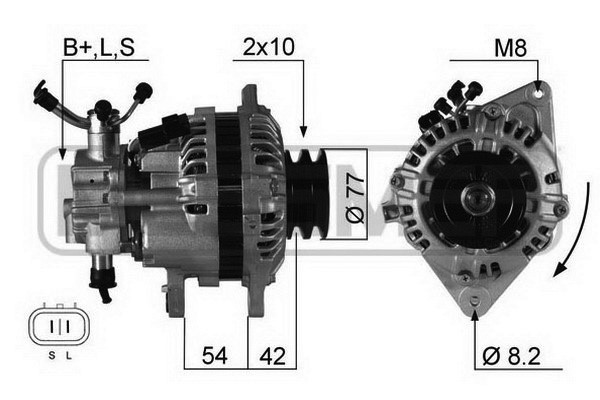 Generator 14V 90A