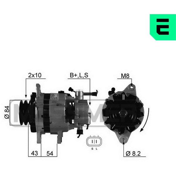 Generator 14V 65A Era oem Oem 210334 ERA OEM