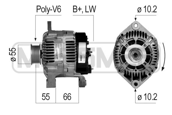 Generator 14V 80A