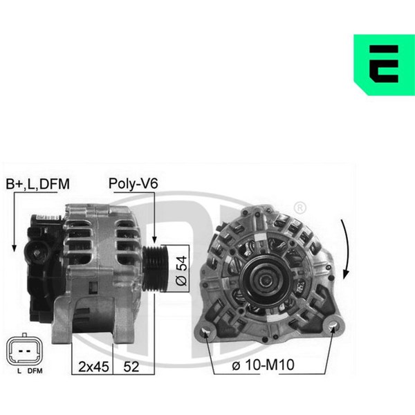 Generator 14V 90A Era oem Oem 210347 ERA OEM