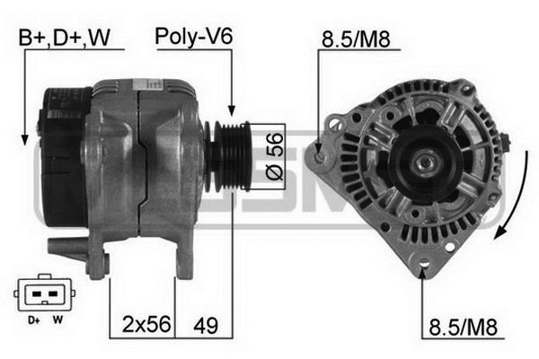 Generator 14V 90A
