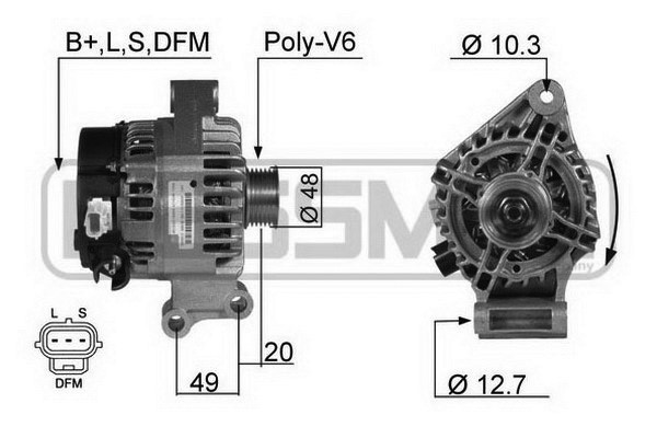 Generator 14V 105A