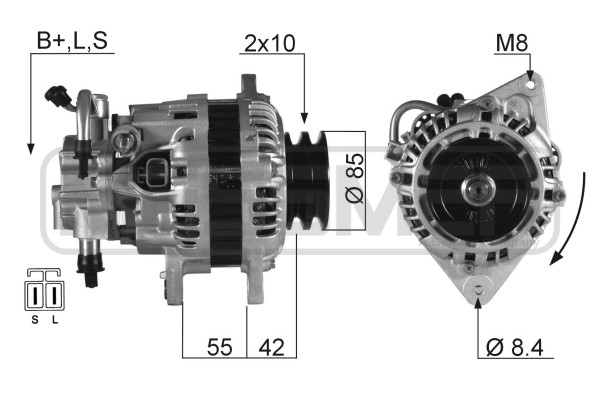 Generator 14V 110A
