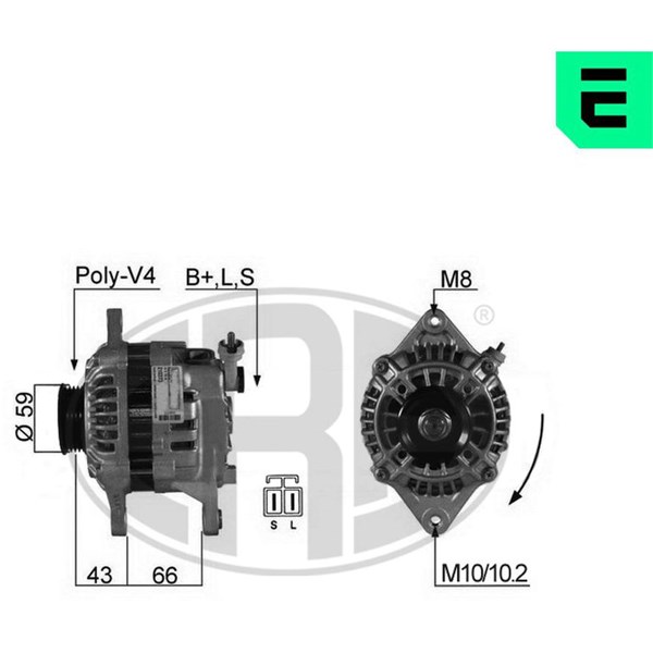 Generator 14V 70A Era oem Oem 210373 ERA OEM
