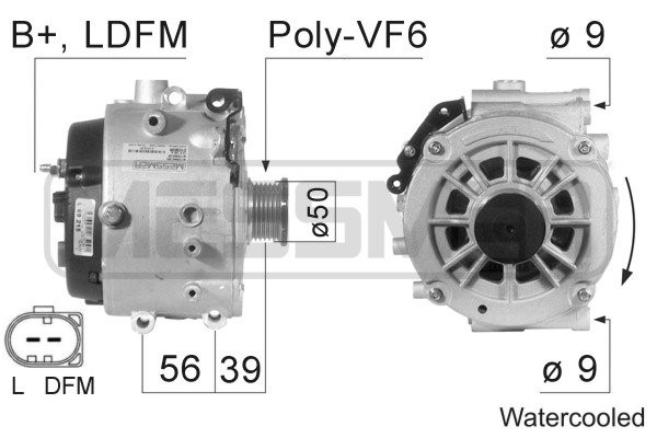 Generator 14V 190A