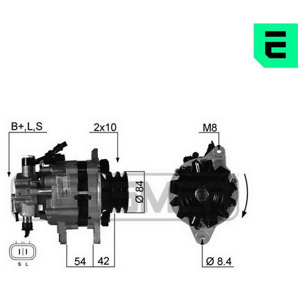 Generator 14V 65A Era oem Oem 210386 ERA OEM Generator 14V 65A Era oem Oem 210386 ERA OEM