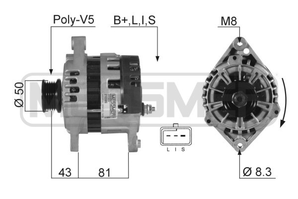 Generator 14V 85A