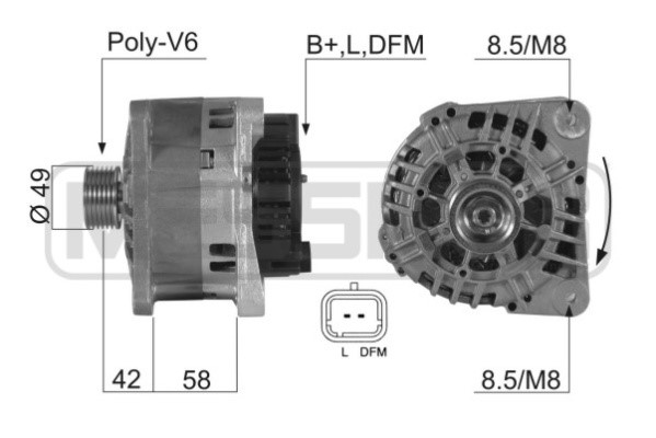 Generator 14V 125A