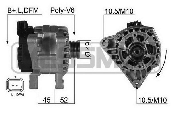 Generator 14V 70A