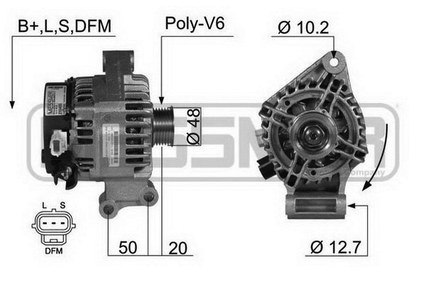 Generator 14V 90A