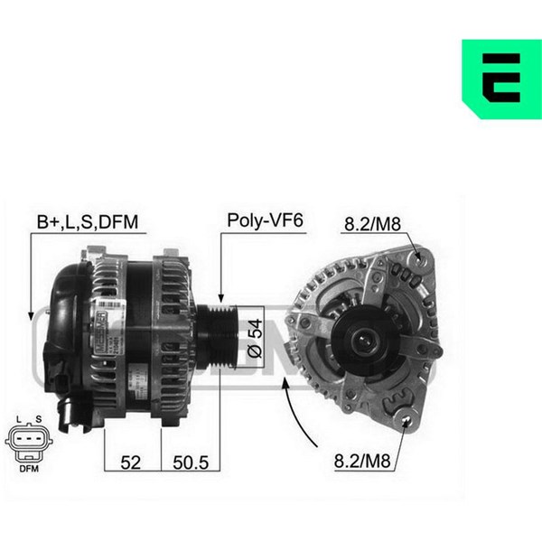 Generator 14V 150A Era oem Oem 210401 ERA OEM