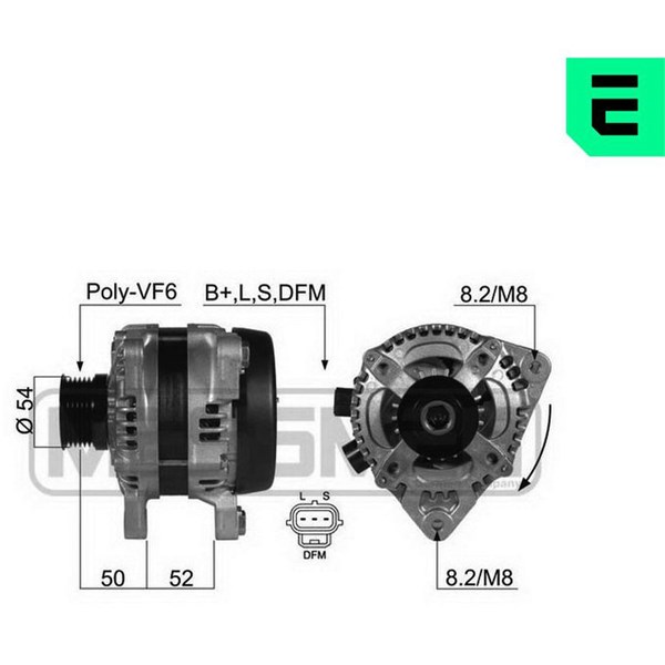 Generator 14V 120A Era oem Oem 210402 ERA OEM