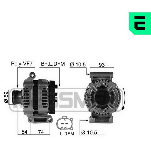 Generator 14V 150A Era oem Oem 210422 ERA OEM