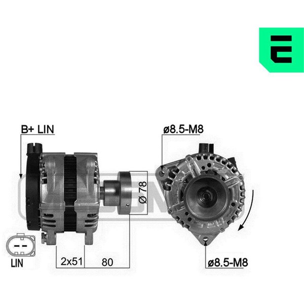 Generator 14V 150A Era oem Oem 210423 ERA OEM