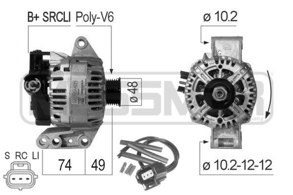 Generator 14V 90A