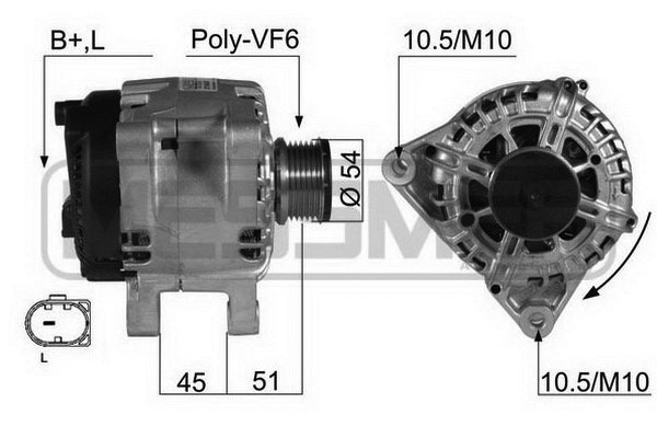 Generator 14V 120A