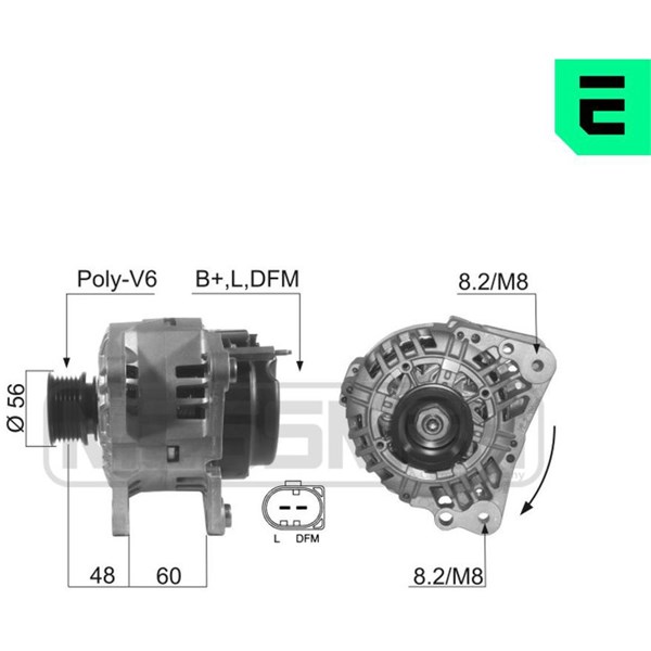 Generator 14V 90A Era oem Oem 210447 ERA OEM
