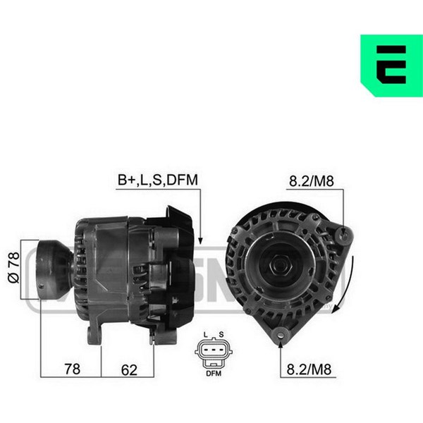 Generator 14V 120A Era oem Oem 210460 ERA OEM