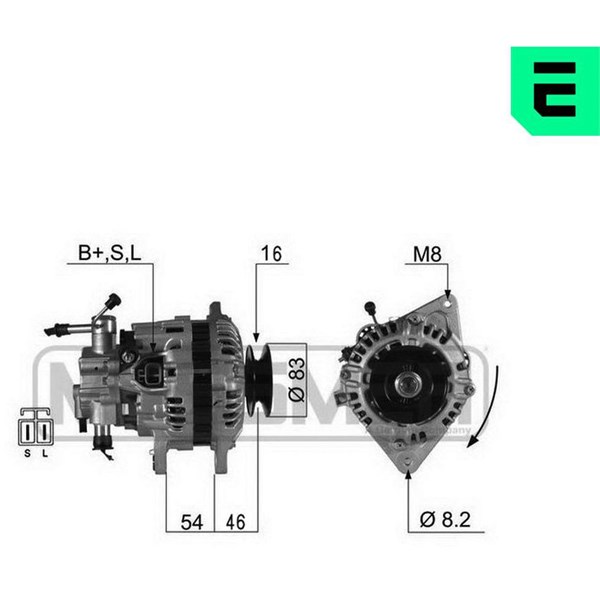 Generator 14V 75A Era oem Oem 210462 ERA OEM
