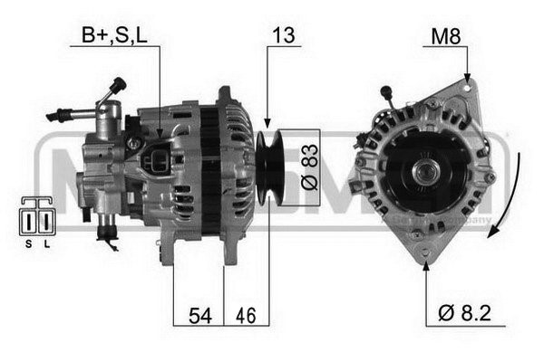 Generator 14V 75A