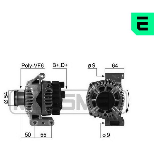 Generator 14V 75A Era oem Oem 210465 ERA OEM
