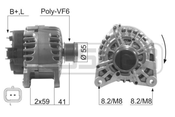 Generator 14V 125A