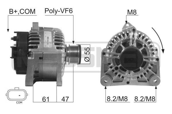 Generator 14V 110A