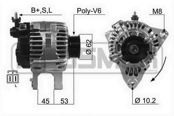 Generator 14V 110A