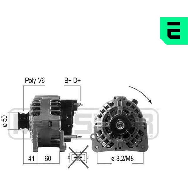 Generator 14V 90A Era oem Oem 210488 ERA OEM