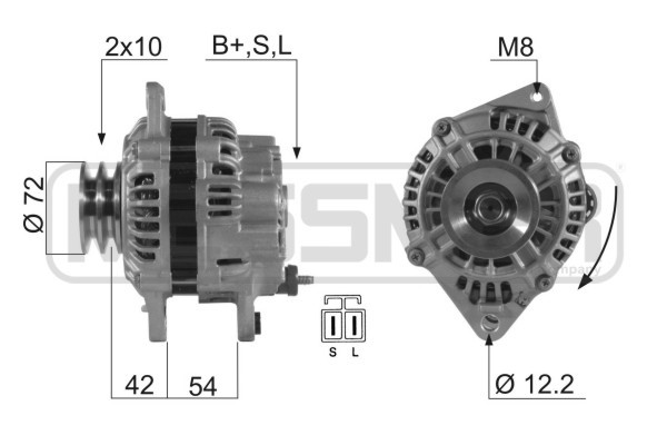 Generator 14V 90A
