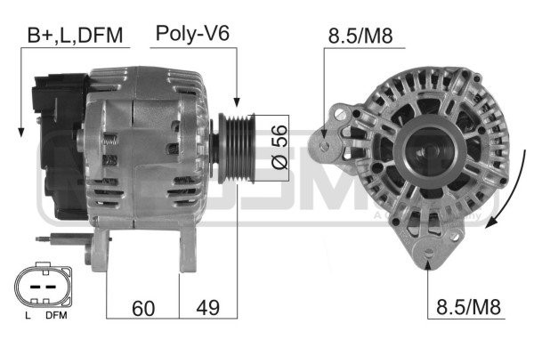 Generator 14V 110A