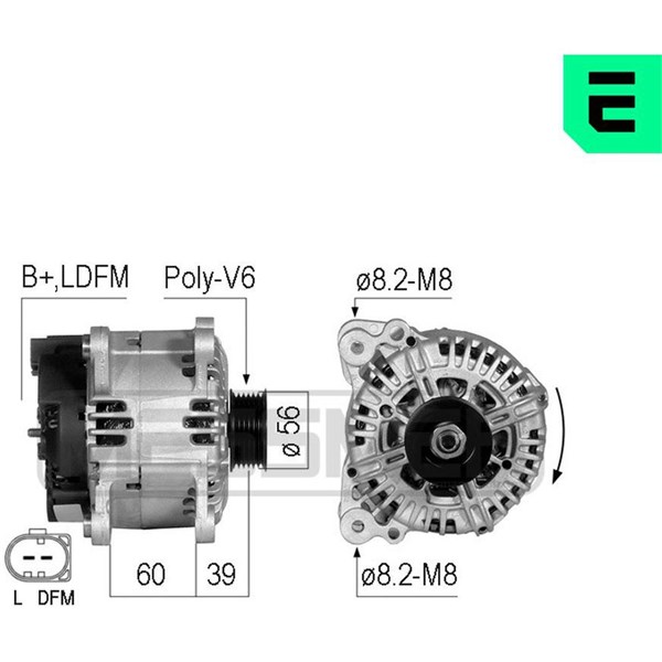 Generator 14V 140A Era oem Oem 210502 ERA OEM