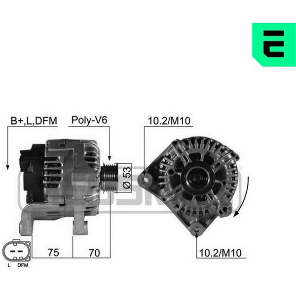 Generator 14V 150A Era oem Oem 210506 ERA OEM