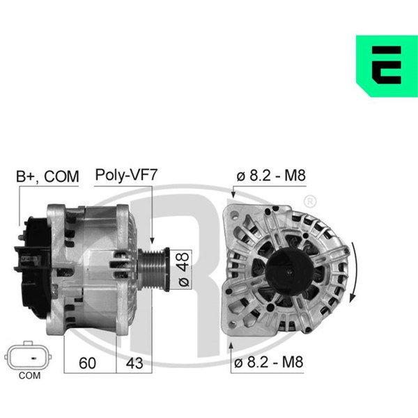 Generator 14V 150A Era oem Oem 210510 ERA OEM