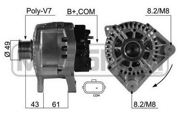 Generator 14V 110A