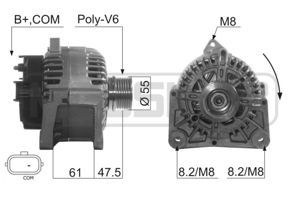 Generator 14V 110A