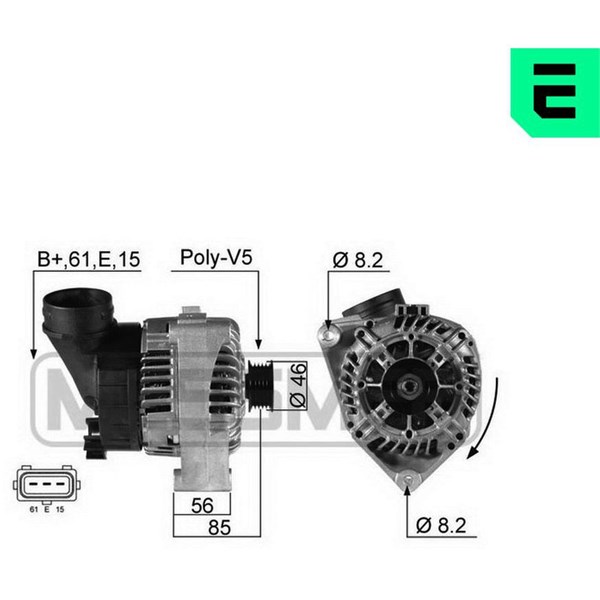Generator 14V 95A Era oem Oem 210522 ERA OEM