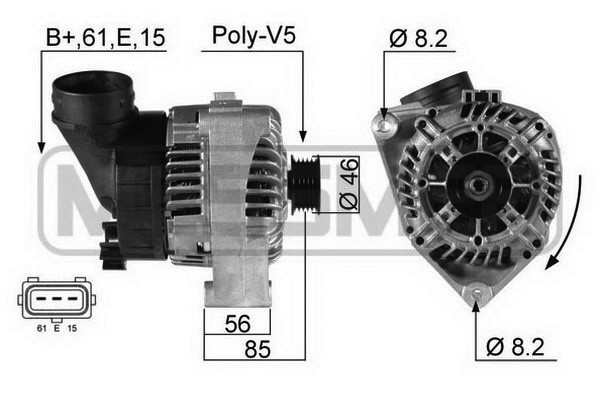 Generator 14V 95A