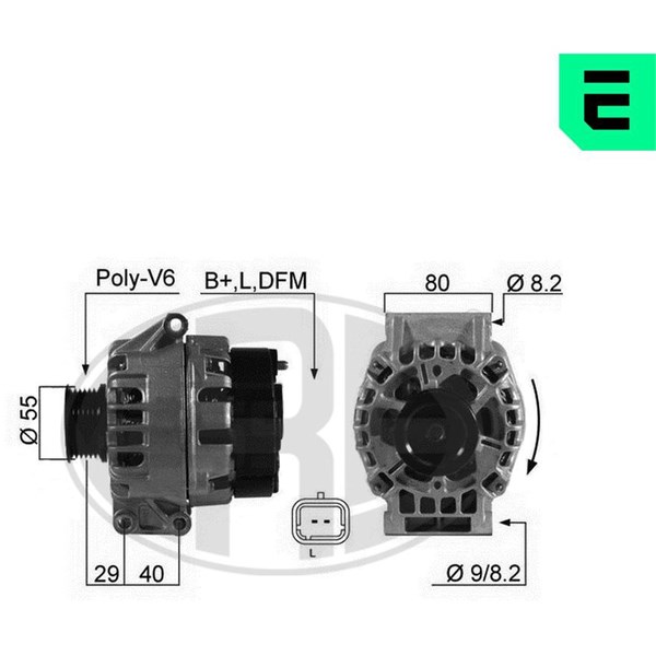 Generator 14V 75A Era oem Oem 210523 ERA OEM
